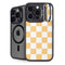 Yellow and White Checkerboard iPhone 15 Pro Max Kickstand Case